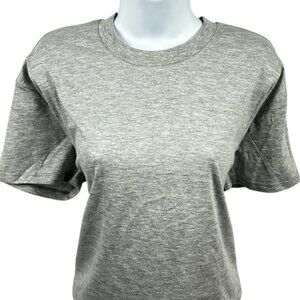 Women's Alternative Apparel Headliner Cropped Tee (Charcoal Grey) - Size XL